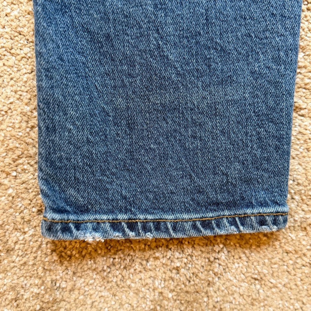 AGOLDE Toni High Rise Ankle Straight Jeans Medium Blue Size 31 - Picture 11 of 15